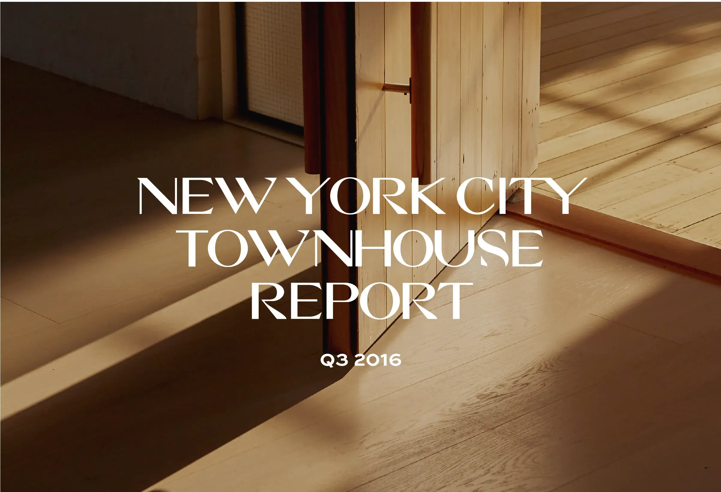 2016 Q3 New York City Townhouse Report