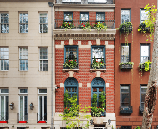 Modern luxury interior design in renovated townhouse